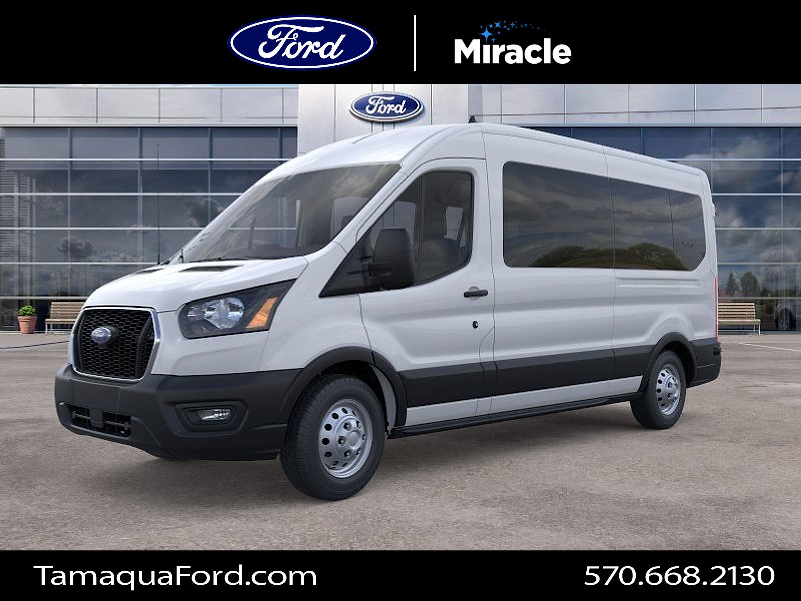 Oxford White 2025 Ford Transit Passenger Van All-Wheel Drive