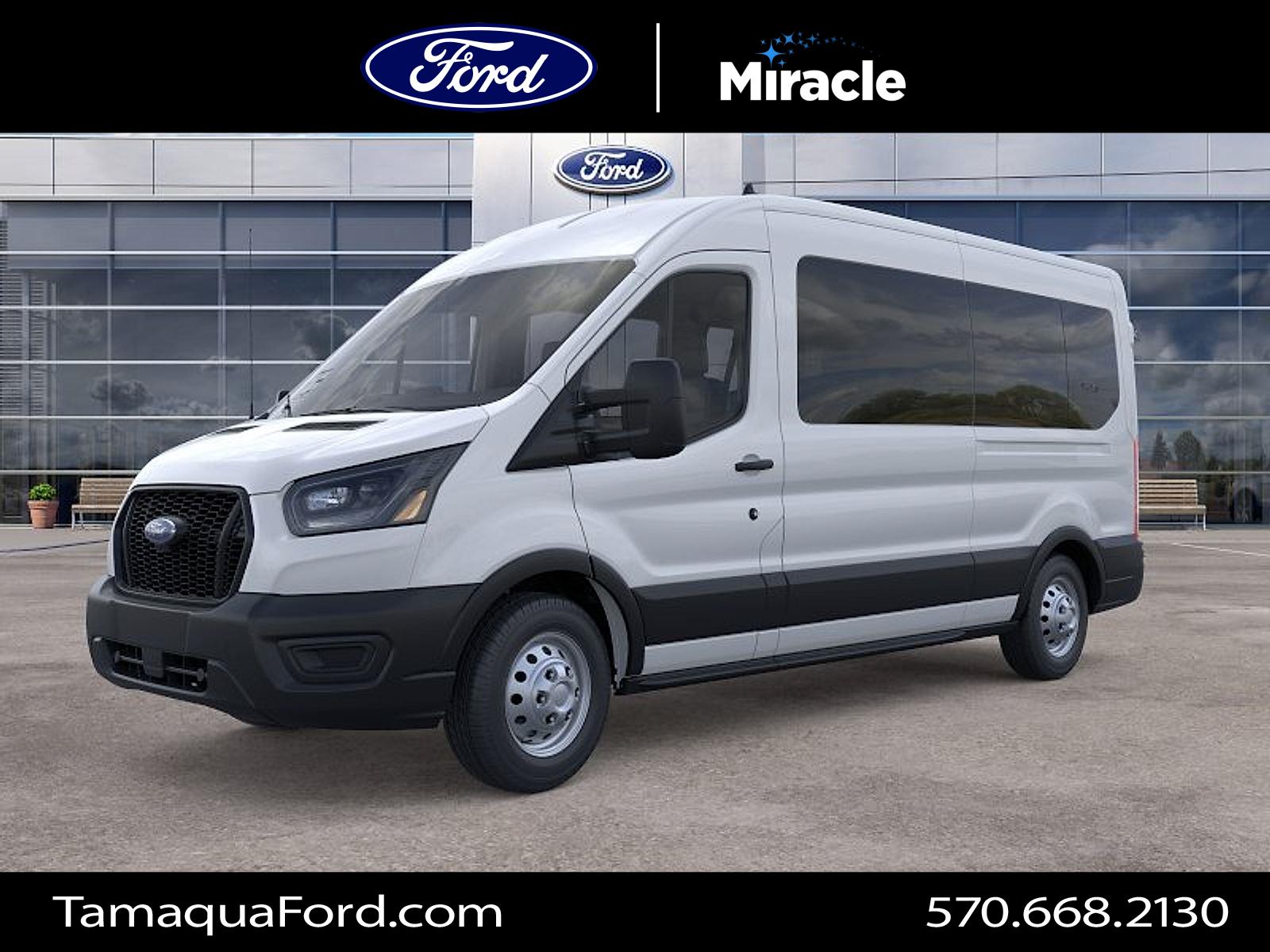 Oxford White 2025 Ford Transit Passenger Van All-Wheel Drive Automatic