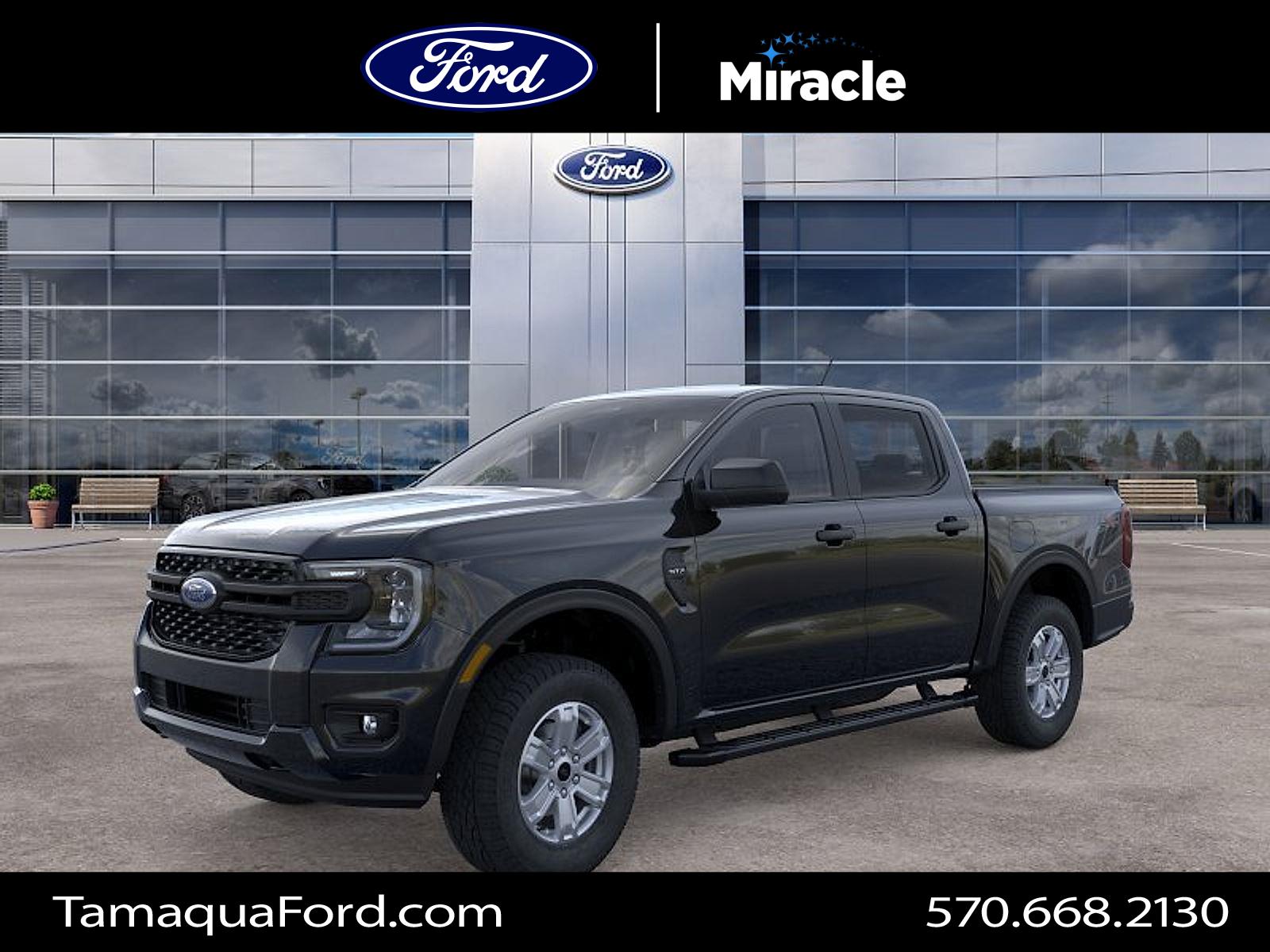 Shadow Black 2025 Ford Ranger Pickup Truck Four-Wheel Drive Automatic