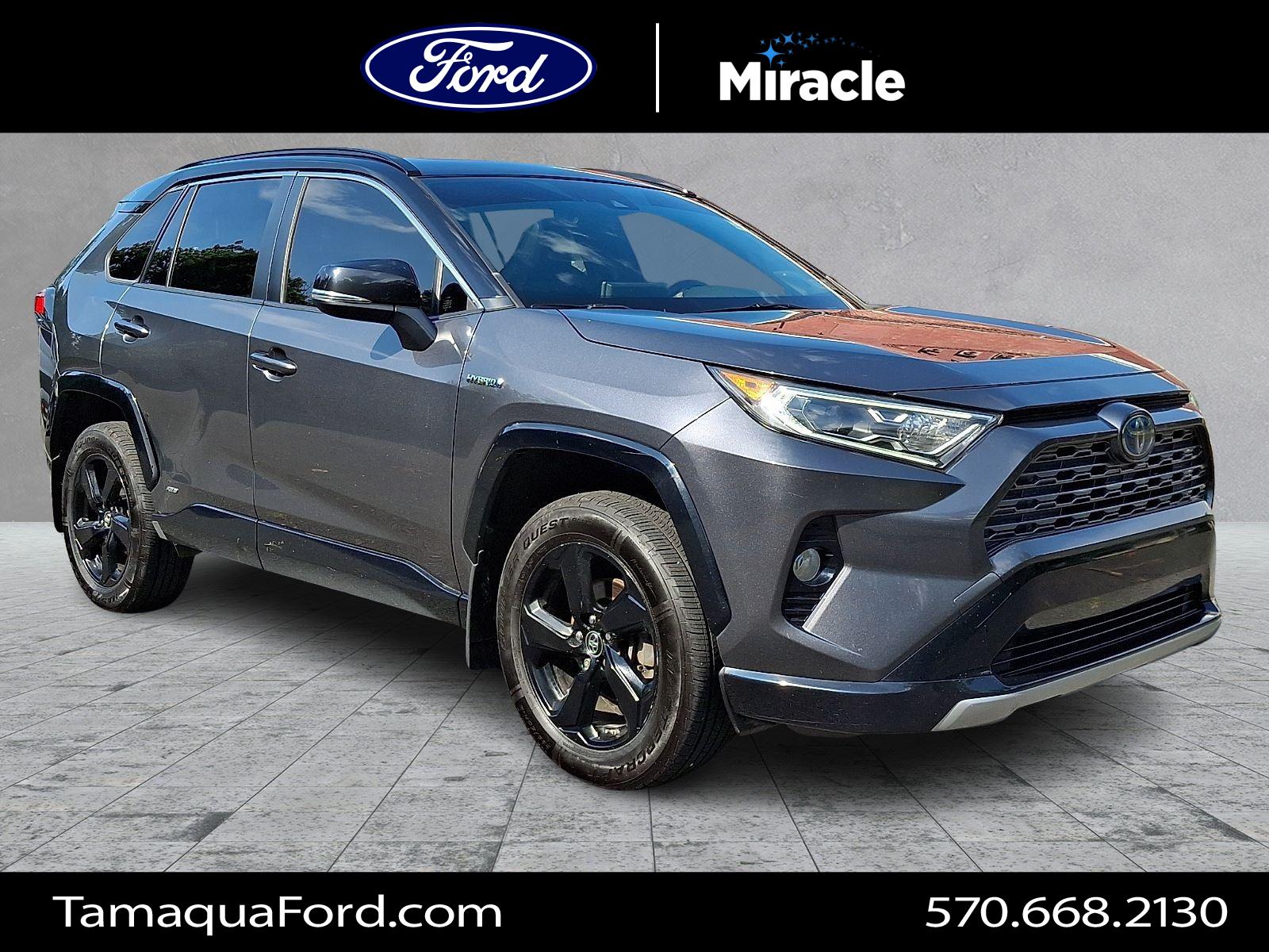 Magnetic Gray Metallic w/Black Roof 2019 Toyota RAV4 Hybrid SUV / Crossover All-Wheel Drive Continuously Variable Transmission