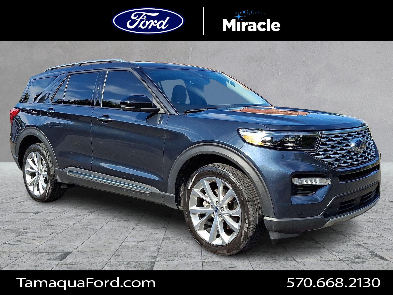 Stone Blue Metallic 2022 Ford Explorer SUV / Crossover All-Wheel Drive Automatic