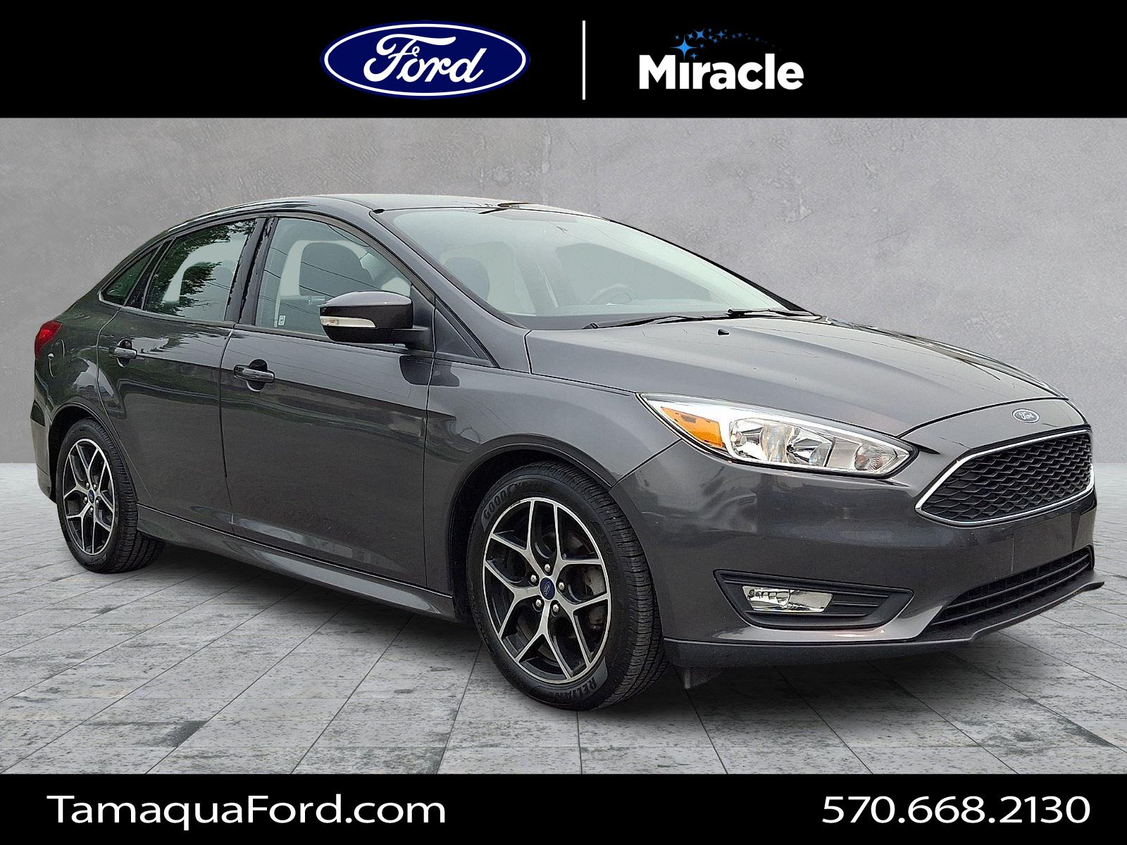 Gray (Magnetic) 2016 Ford Focus Sedan Front-Wheel Drive 6-Speed Automatic