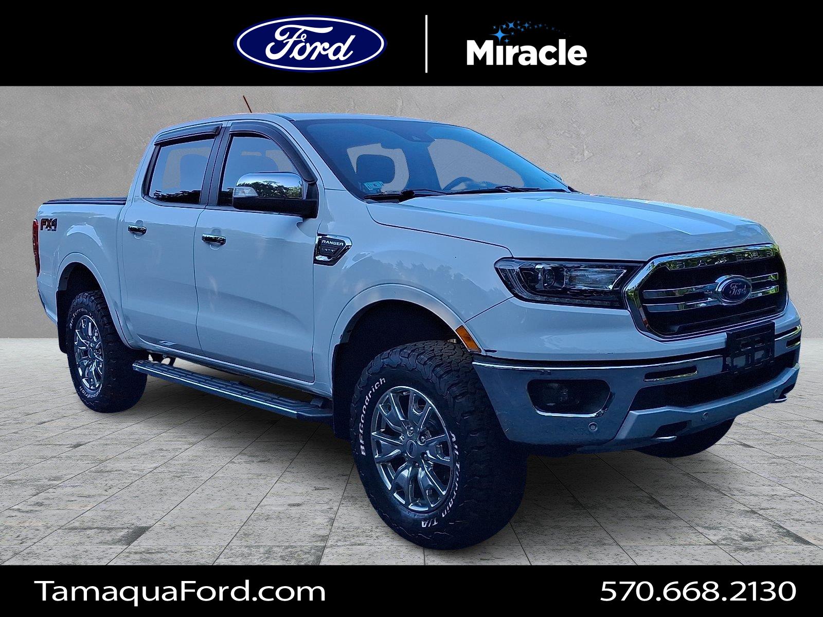 Oxford White 2019 Ford Ranger Pickup Truck Four-Wheel Drive Automatic