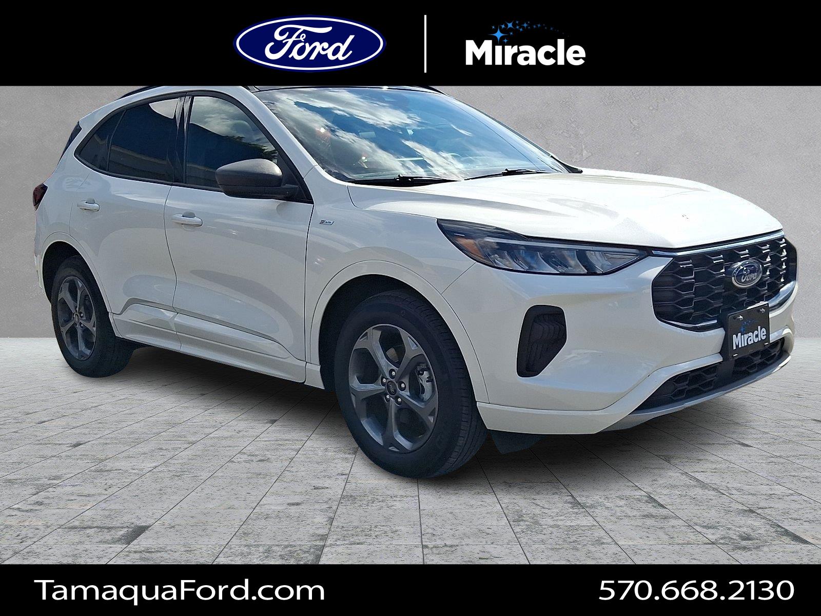 Star White Metallic Tri-Coat 2023 Ford Escape SUV / Crossover All-Wheel Drive 8-Speed Automatic