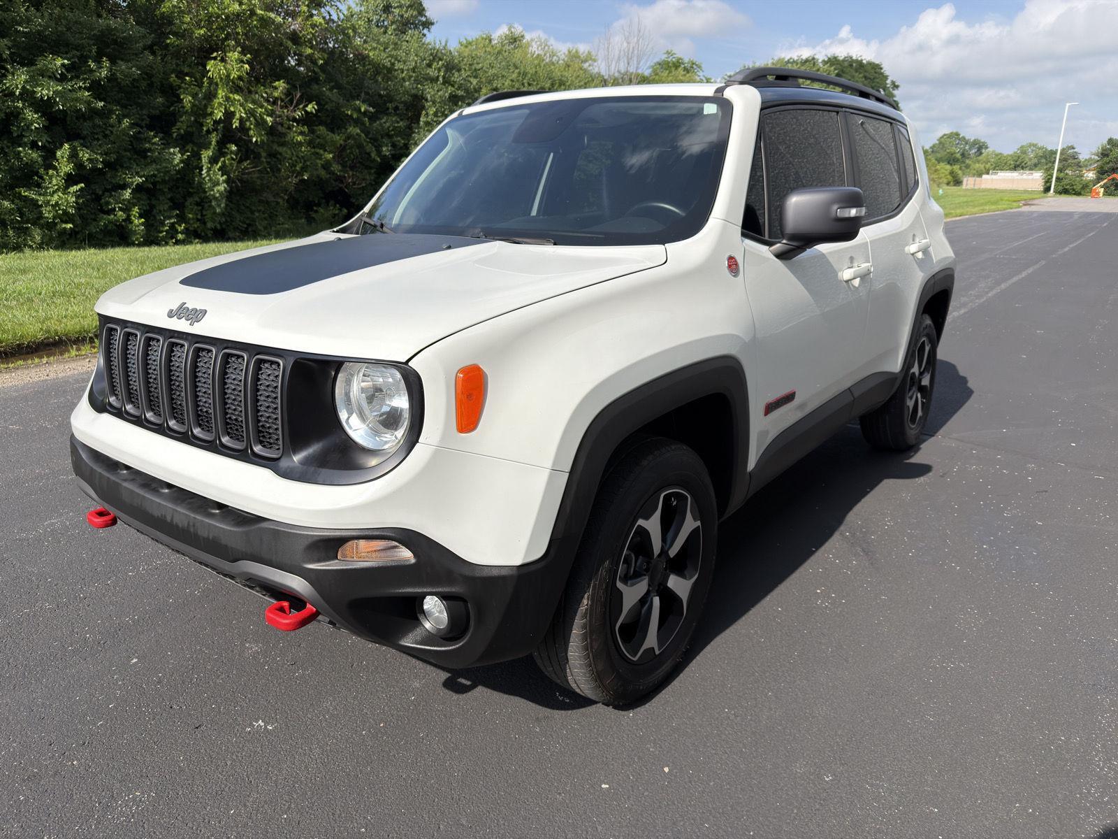 Alpine White Clearcoat 2020 Jeep Renegade SUV / Crossover Four-Wheel Drive 9-Speed Automatic