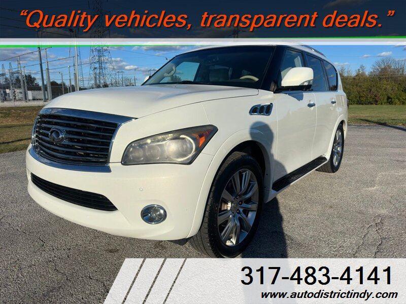 Moonlight White 2013 INFINITI QX56 SUV / Crossover Automatic