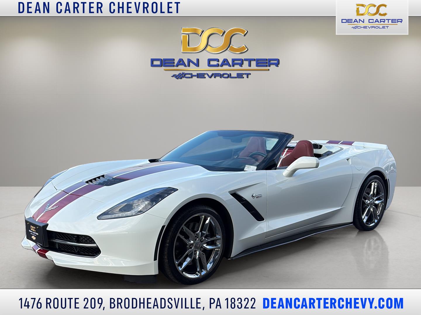 Arctic White 2019 Chevrolet Corvette Stingray Z51 3LT Convertible RWD Convertible Rear-Wheel Drive 8-Speed Automatic