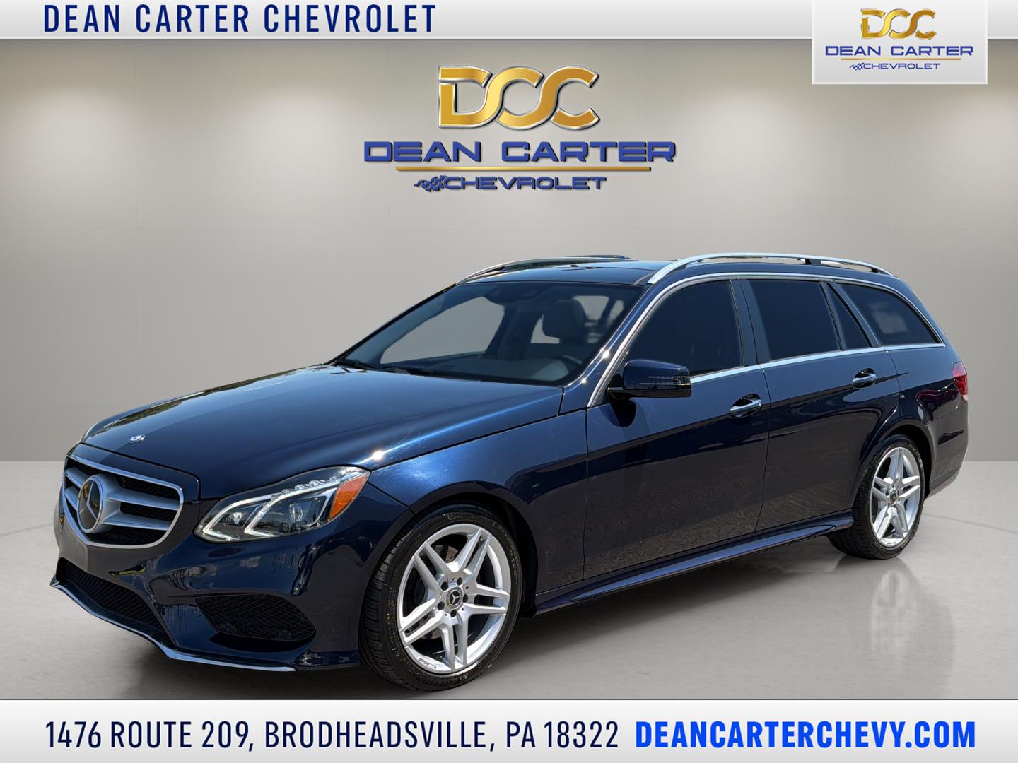 Blue 2014 Mercedes-Benz E-Class Wagon All-Wheel Drive 