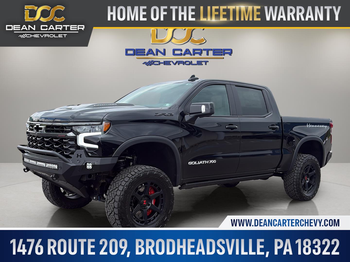 Black 2026 Chevrolet Silverado 1500 ZR2 Crew Cab 4WD Pickup Truck Four-Wheel Drive Automatic