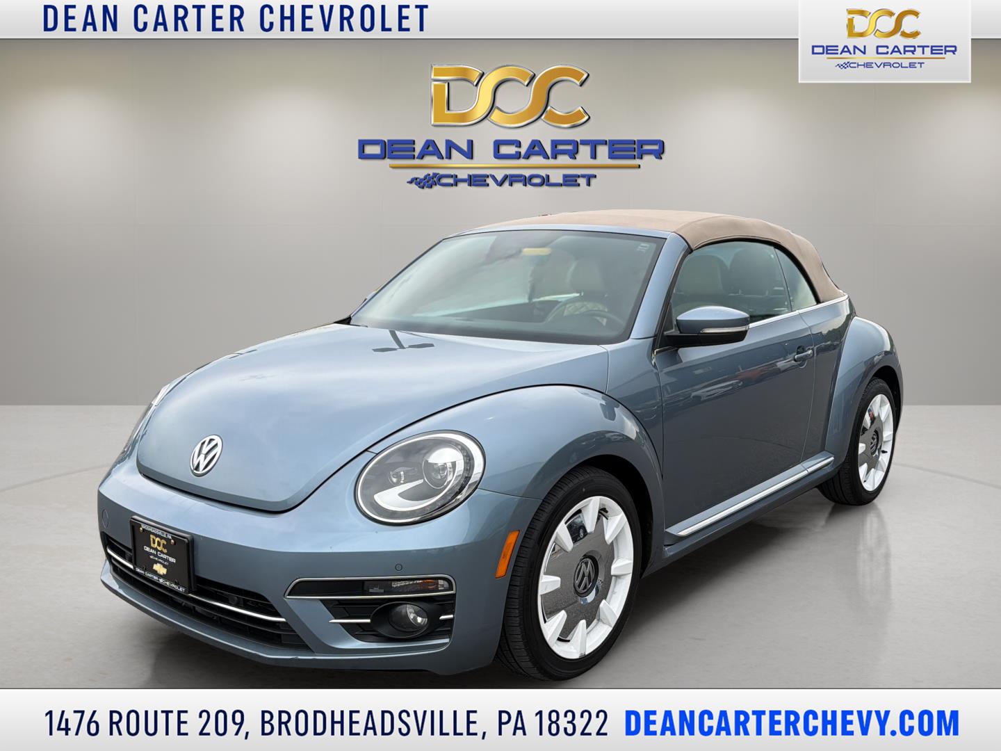 Blue 2019 Volkswagen Beetle 2.0T Final Edition SEL Convertible FWD Convertible Front-Wheel Drive Automatic
