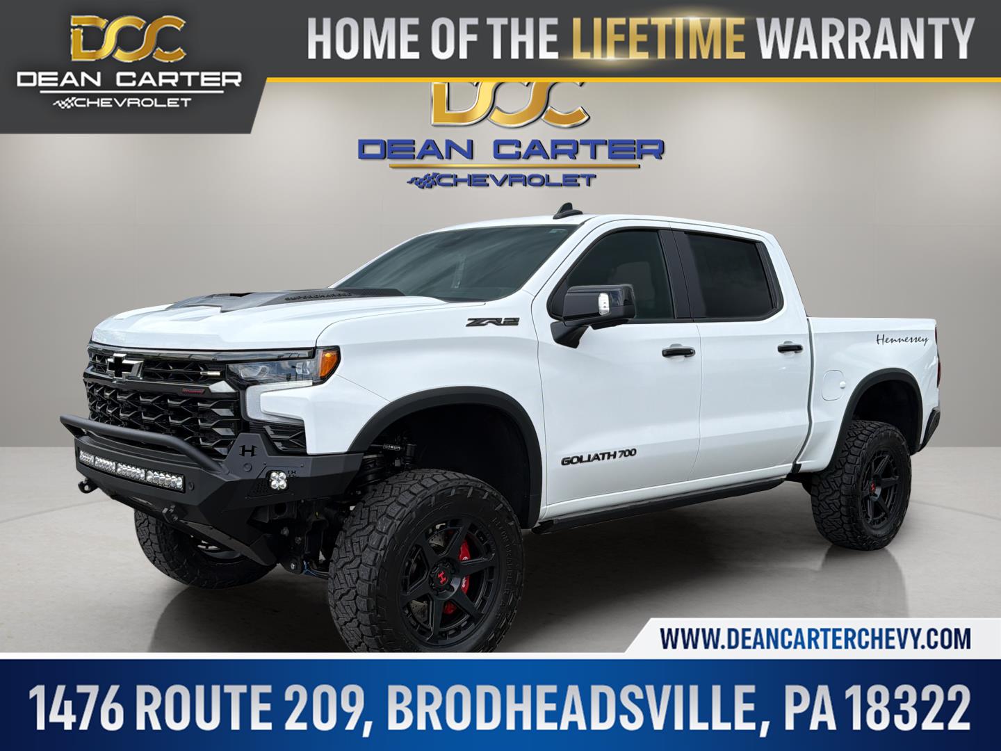 Summit White 2026 Chevrolet Silverado 1500 ZR2 Crew Cab 4WD Pickup Truck Four-Wheel Drive Automatic