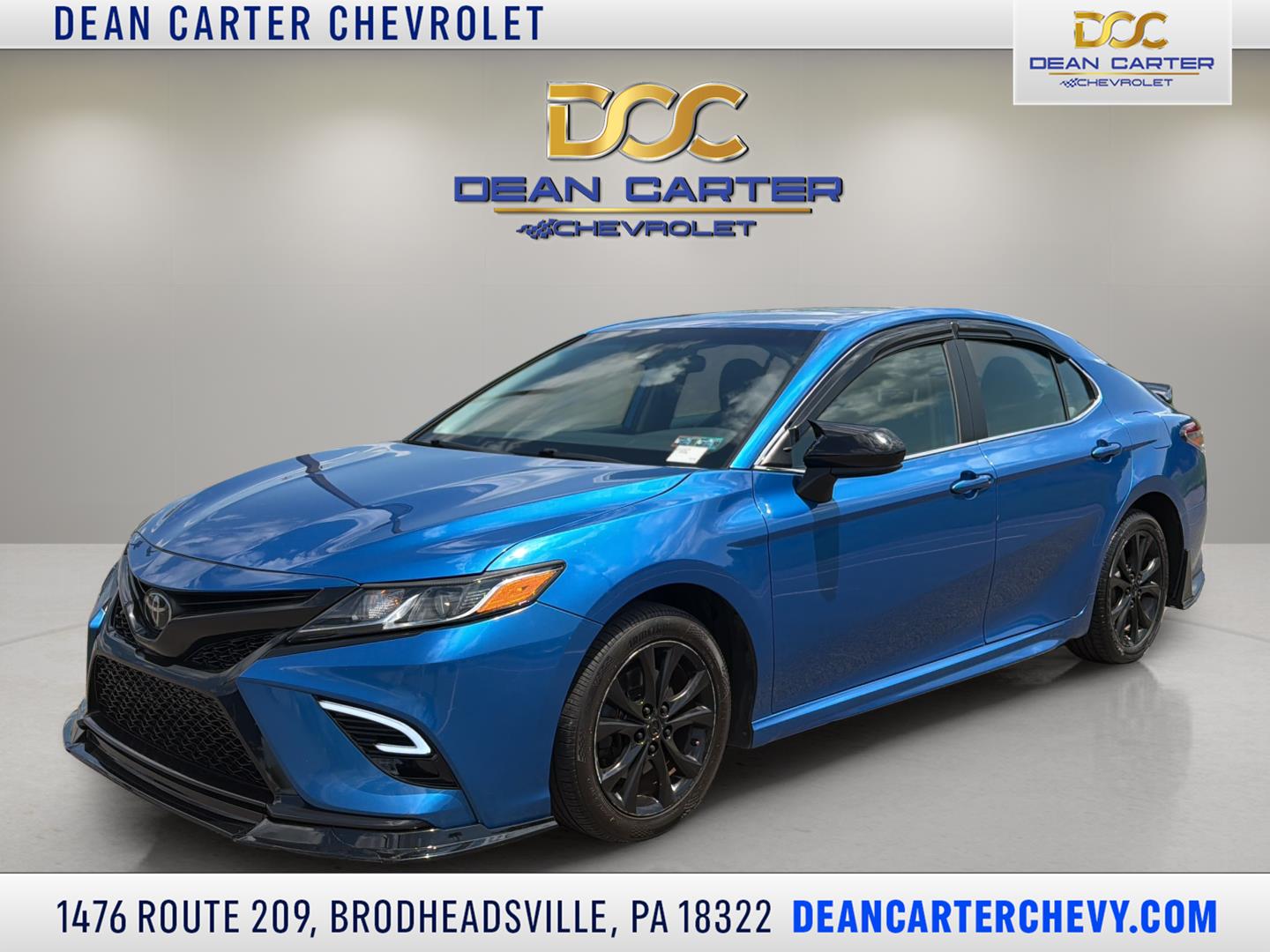 Teal (Galactic Aqua Mica) 2019 Toyota Camry SE FWD Sedan Front-Wheel Drive Automatic