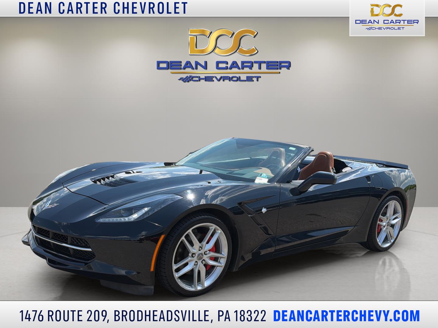 Black 2015 Chevrolet Corvette Stingray 3LT Convertible RWD Convertible Rear-Wheel Drive 8-Speed Automatic