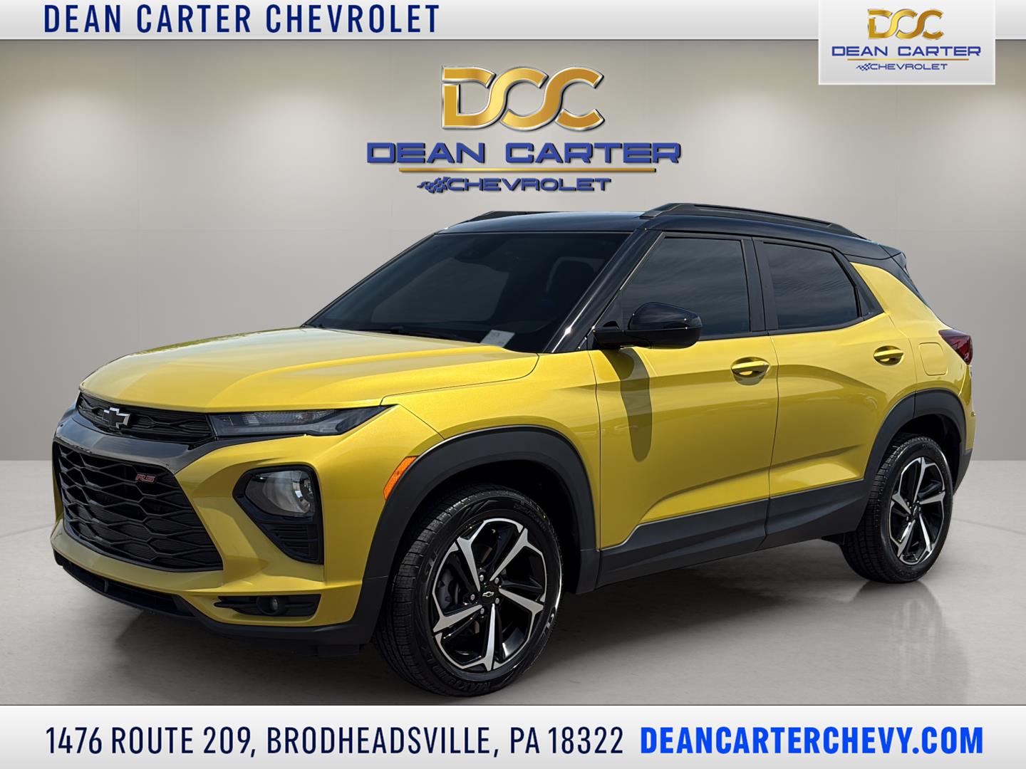 Nitro Yellow Metallic 2023 Chevrolet Trailblazer SUV / Crossover Four-Wheel Drive 9-Speed Automatic