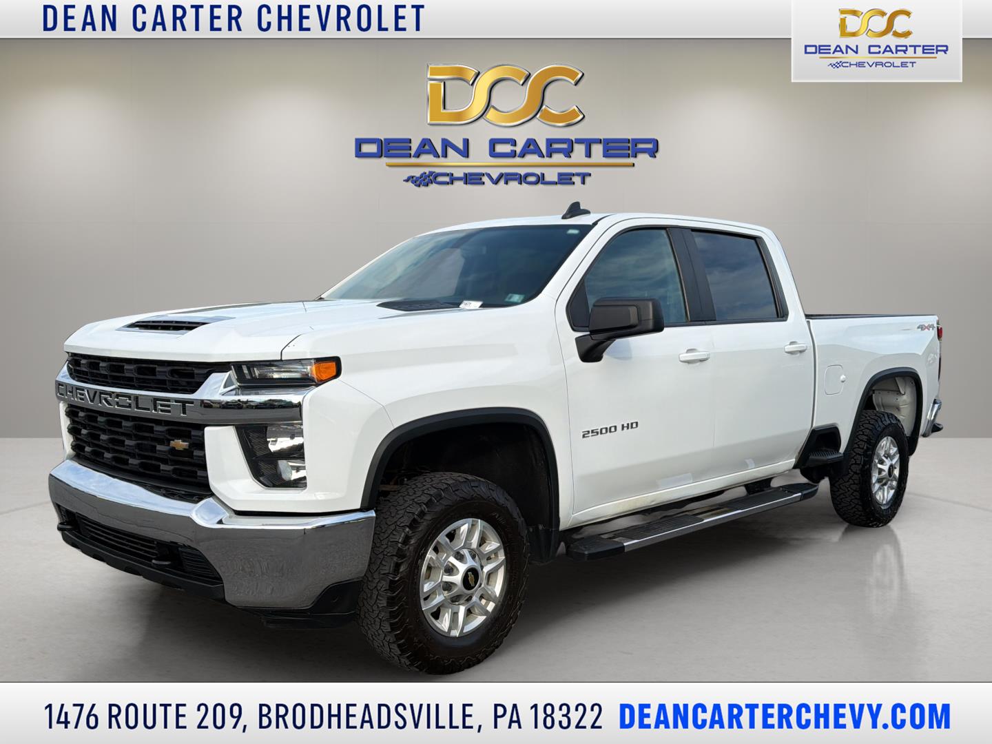 Summit White 2022 Chevrolet Silverado 2500HD LT Crew Cab 4WD Pickup Truck Four-Wheel Drive 6-Speed Automatic
