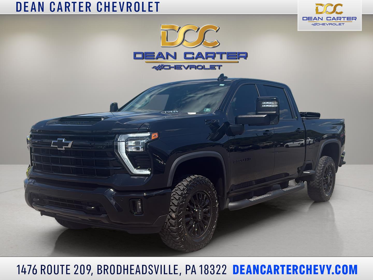 Black 2024 Chevrolet Silverado 2500HD LTZ Crew Cab 4WD Pickup Truck Four-Wheel Drive Automatic