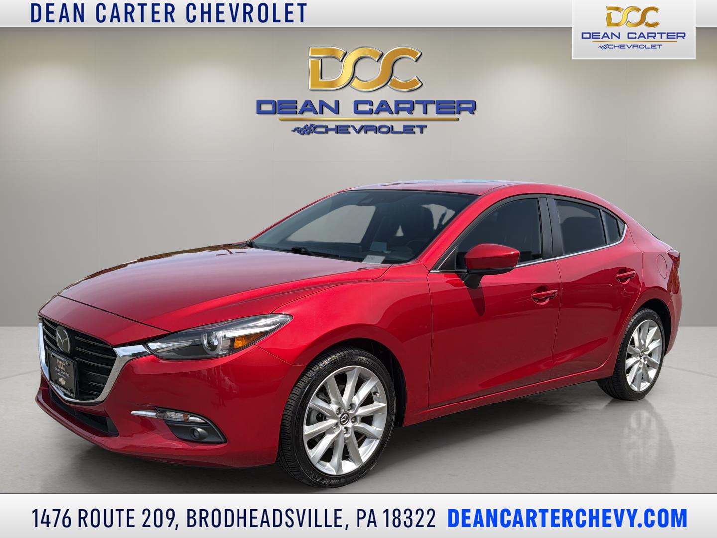 Soul Red Metallic 2017 Mazda MAZDA3 Grand Touring Sedan Front-Wheel Drive Automatic