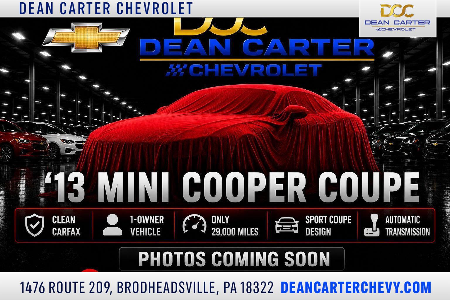 2013 MINI Cooper Coupe FWD Coupe Front-Wheel Drive 6-Speed Manual
