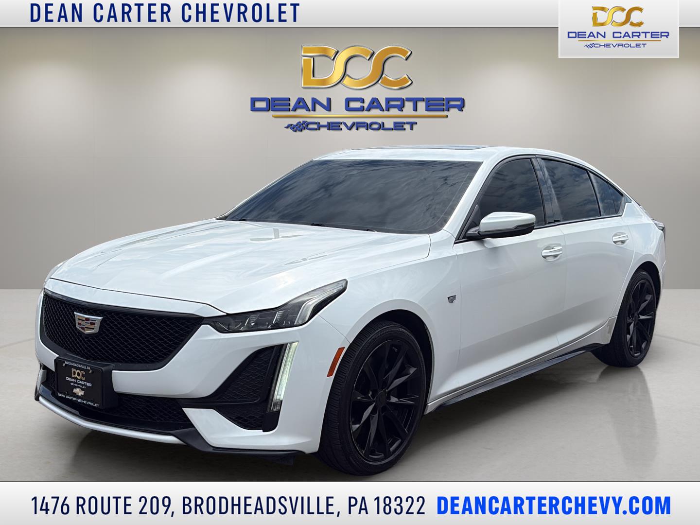 White 2020 Cadillac CT5 Sedan All-Wheel Drive 