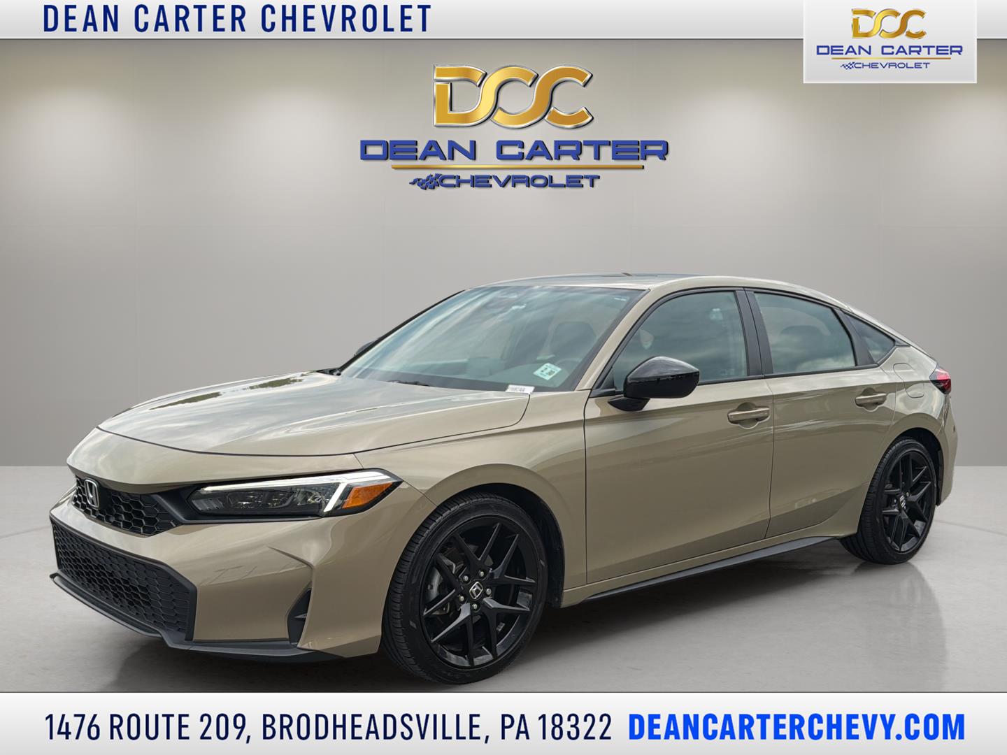 Sand Dune Pearl 2025 Honda Civic Hatchback Hatchback Front-Wheel Drive Continuously Variable Transmission