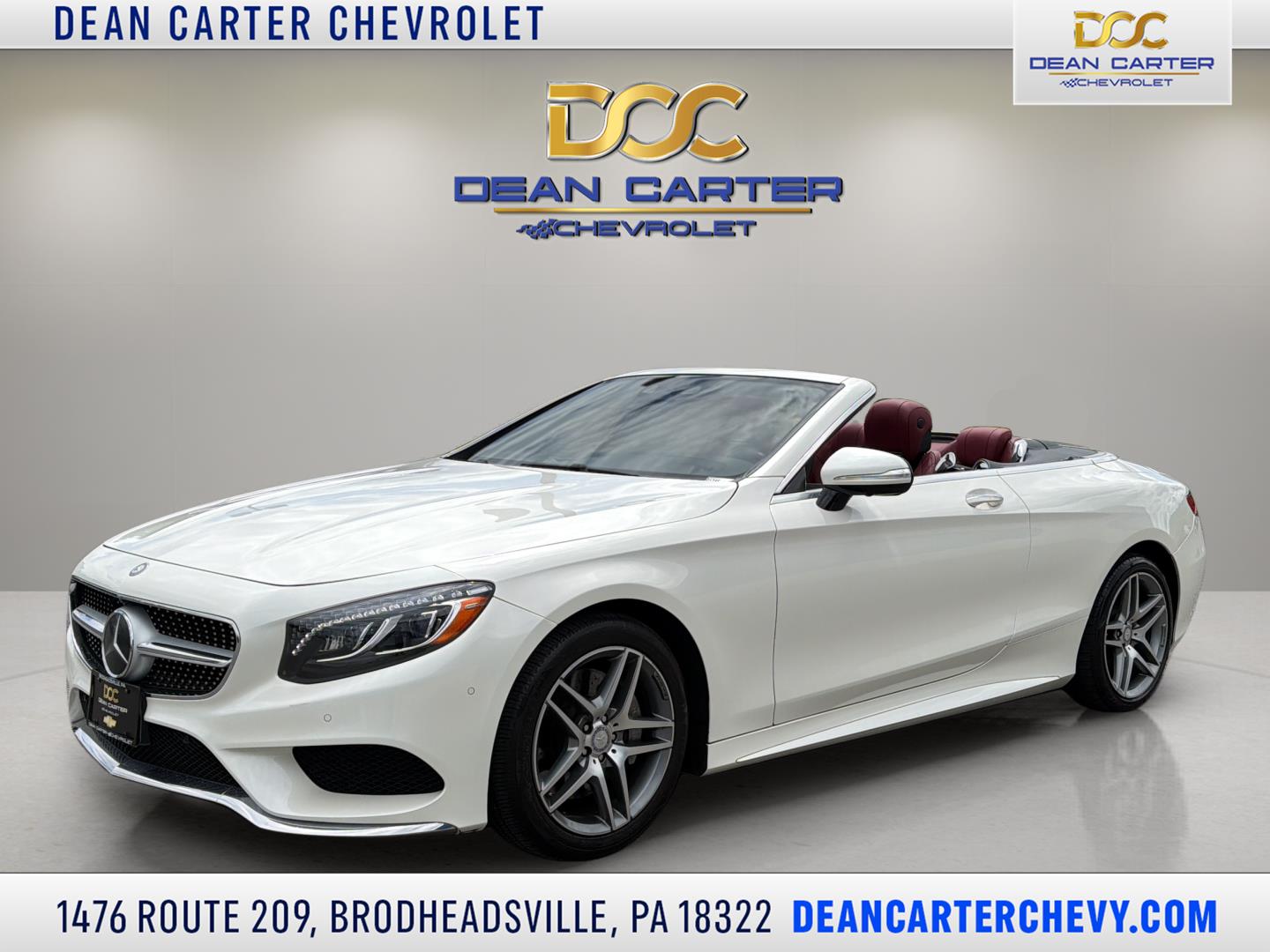 designo Diamond White Metallic 2017 Mercedes-Benz S-Class Convertible Rear-Wheel Drive Automatic