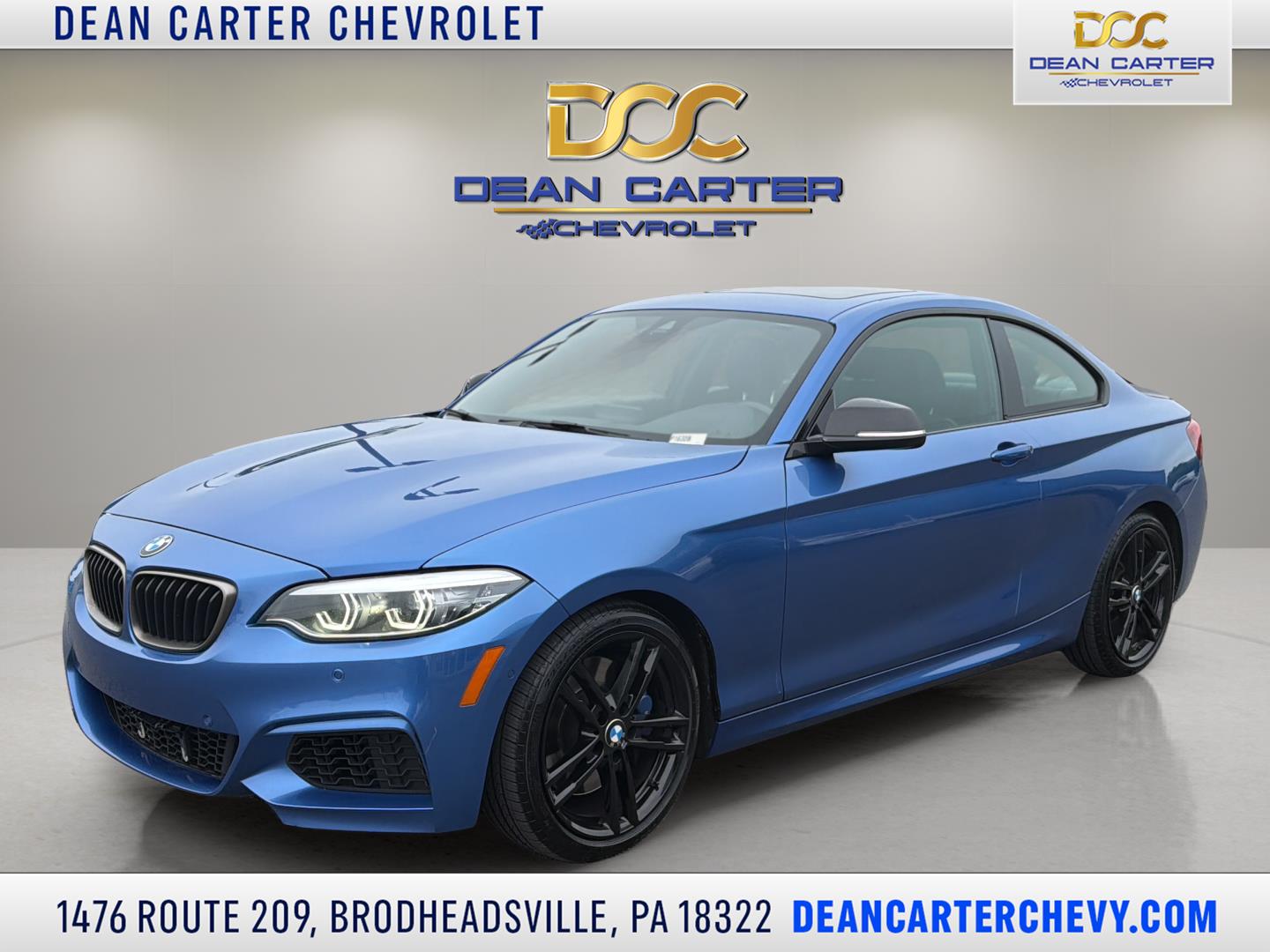 Estoril Blue Metallic 2021 BMW 2 Series Coupe Rear-Wheel Drive 6-Speed Manual