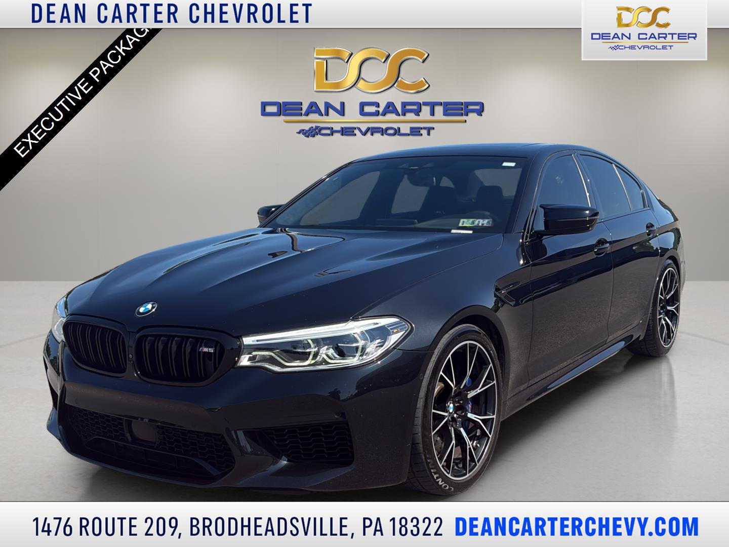 Black Sapphire Metallic 2020 BMW M5 Sedan All-Wheel Drive Automatic