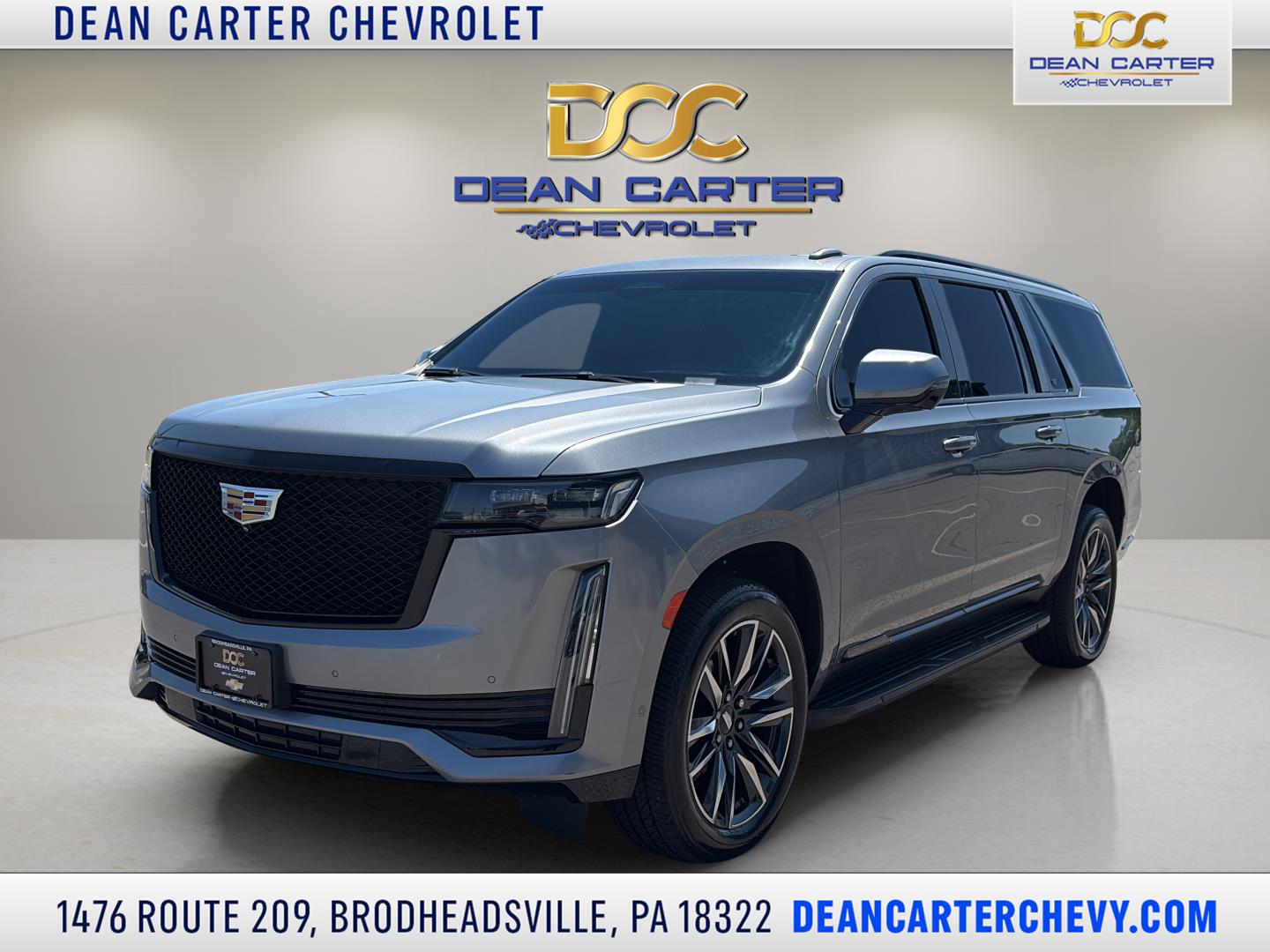 Gray (Satin Steel Metallic) 2022 Cadillac Escalade ESV SUV / Crossover Four-Wheel Drive Automatic