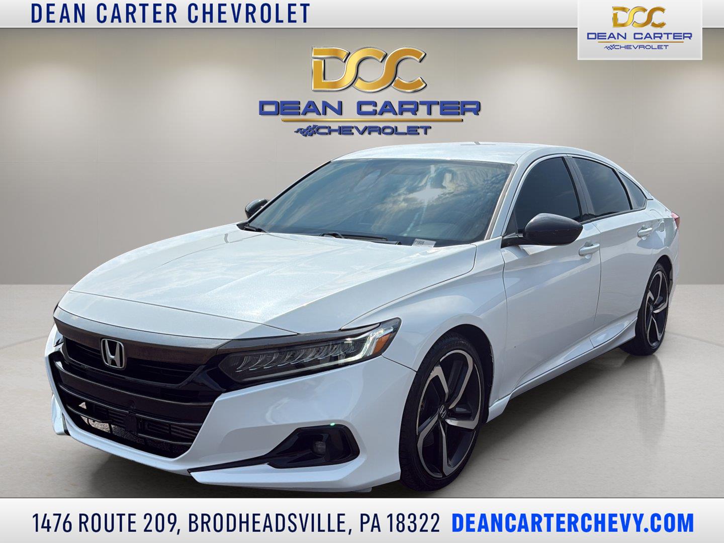 White 2022 Honda Accord Sedan Front-Wheel Drive
