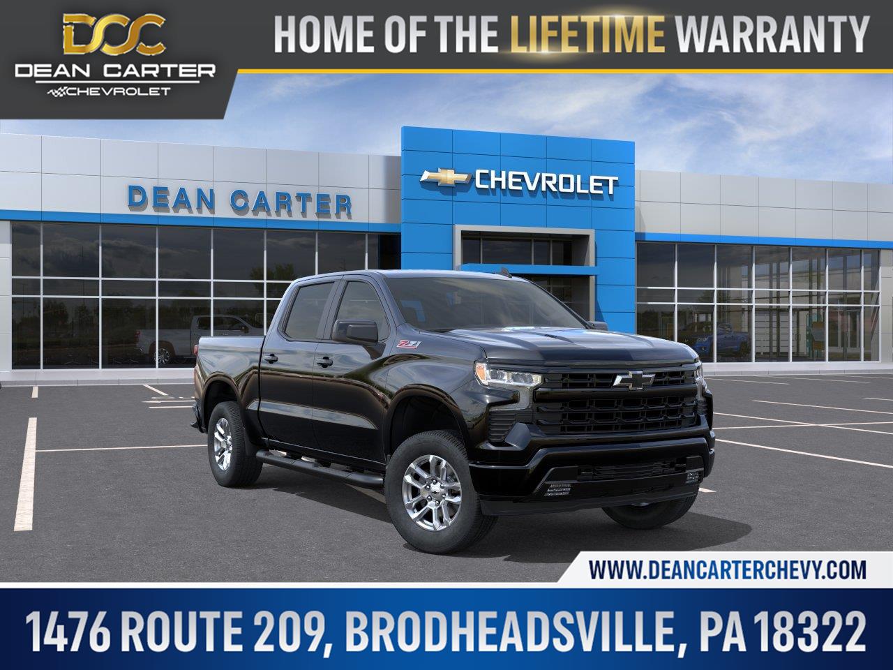 Black 2026 Chevrolet Silverado 1500 Pickup Truck Four-Wheel Drive