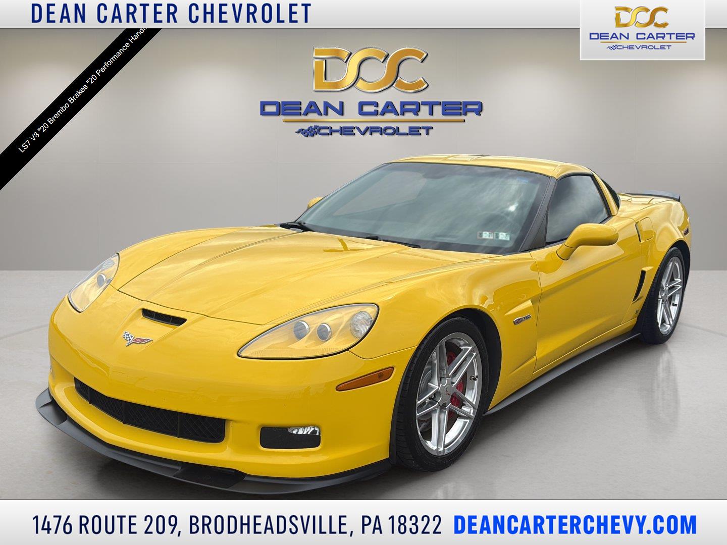 Velocity Yellow Tintcoat 2006 Chevrolet Corvette Coupe Rear-Wheel Drive 6-Speed Manual