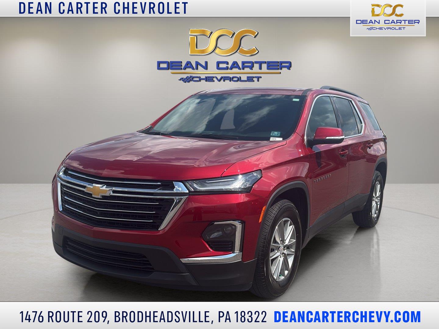 Radiant Red Tintcoat 2023 Chevrolet Traverse SUV / Crossover Four-Wheel Drive 9-Speed Automatic