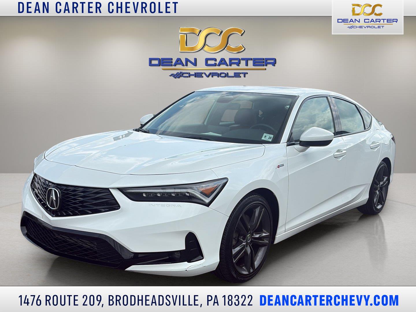 White 2025 Acura Integra Sedan Front-Wheel Drive Continuously Variable Transmission