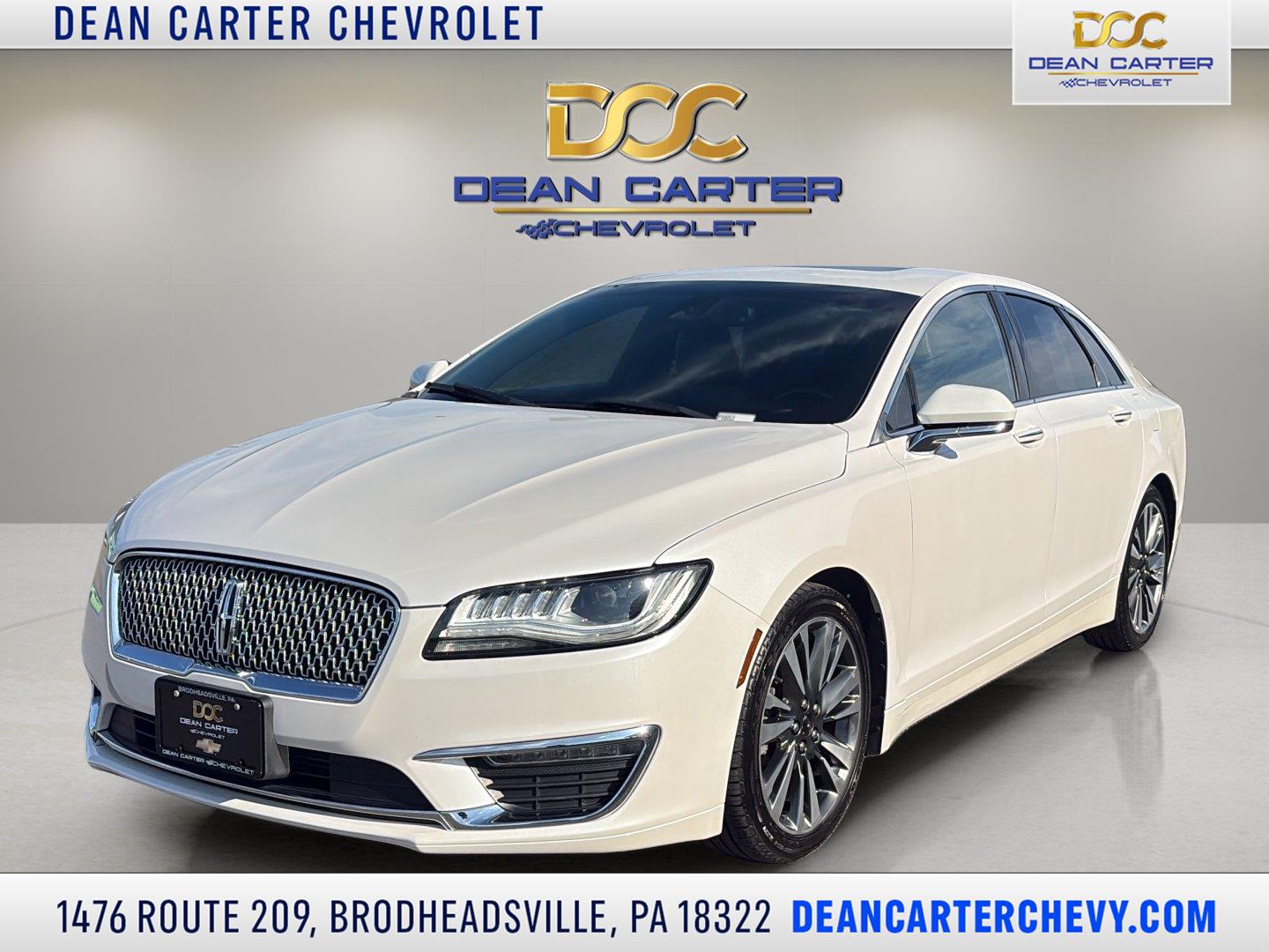 White Platinum Metallic Tri-Coat 2017 Lincoln MKZ Sedan All-Wheel Drive 6-Speed Automatic