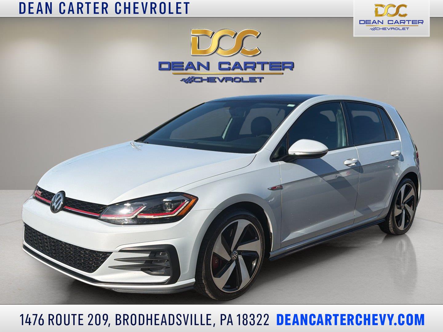 White Silver Metallic 2020 Volkswagen Golf GTI Hatchback Front-Wheel Drive Manual