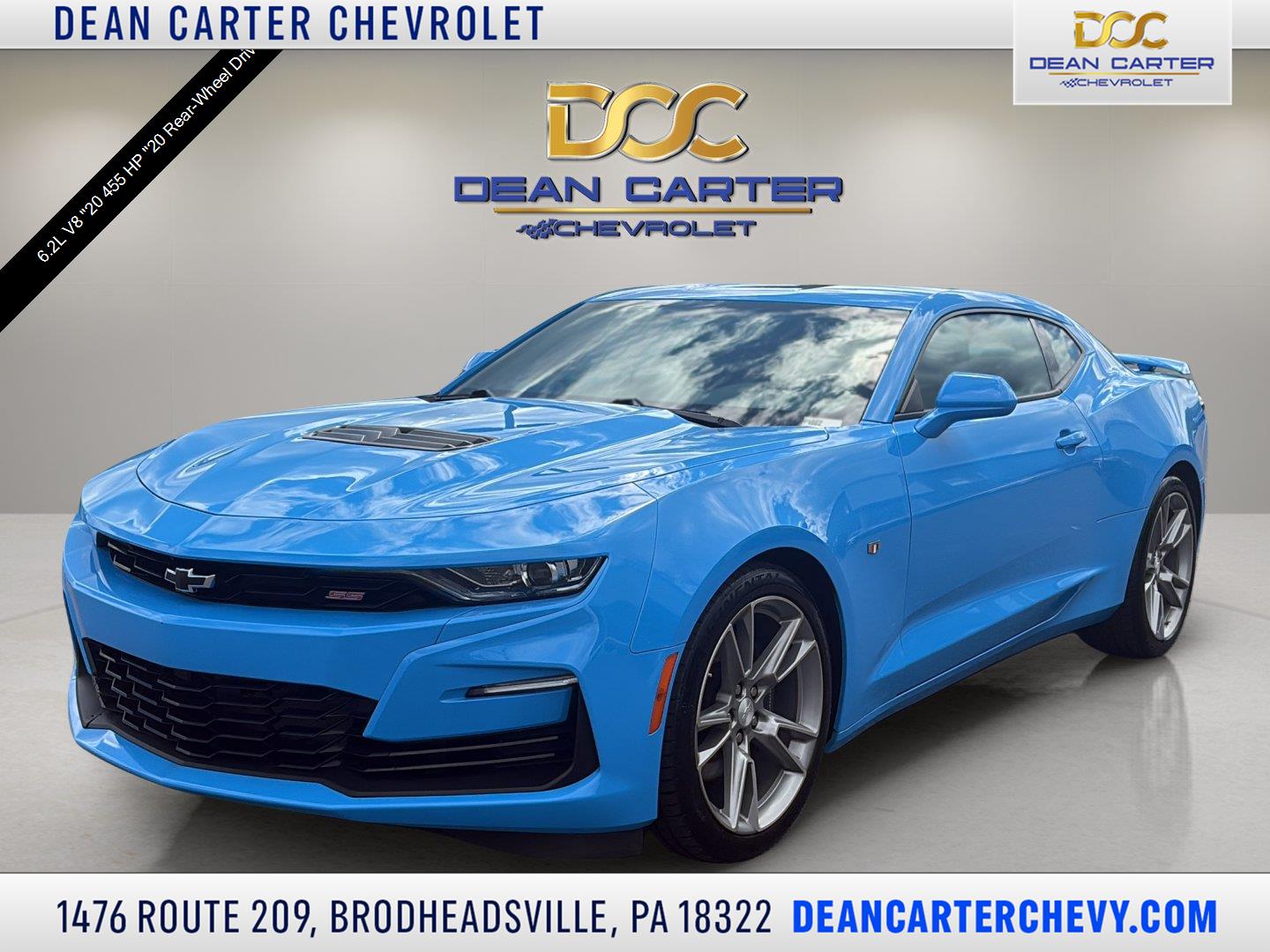 Rapid Blue 2022 Chevrolet Camaro Coupe Rear-Wheel Drive Automatic