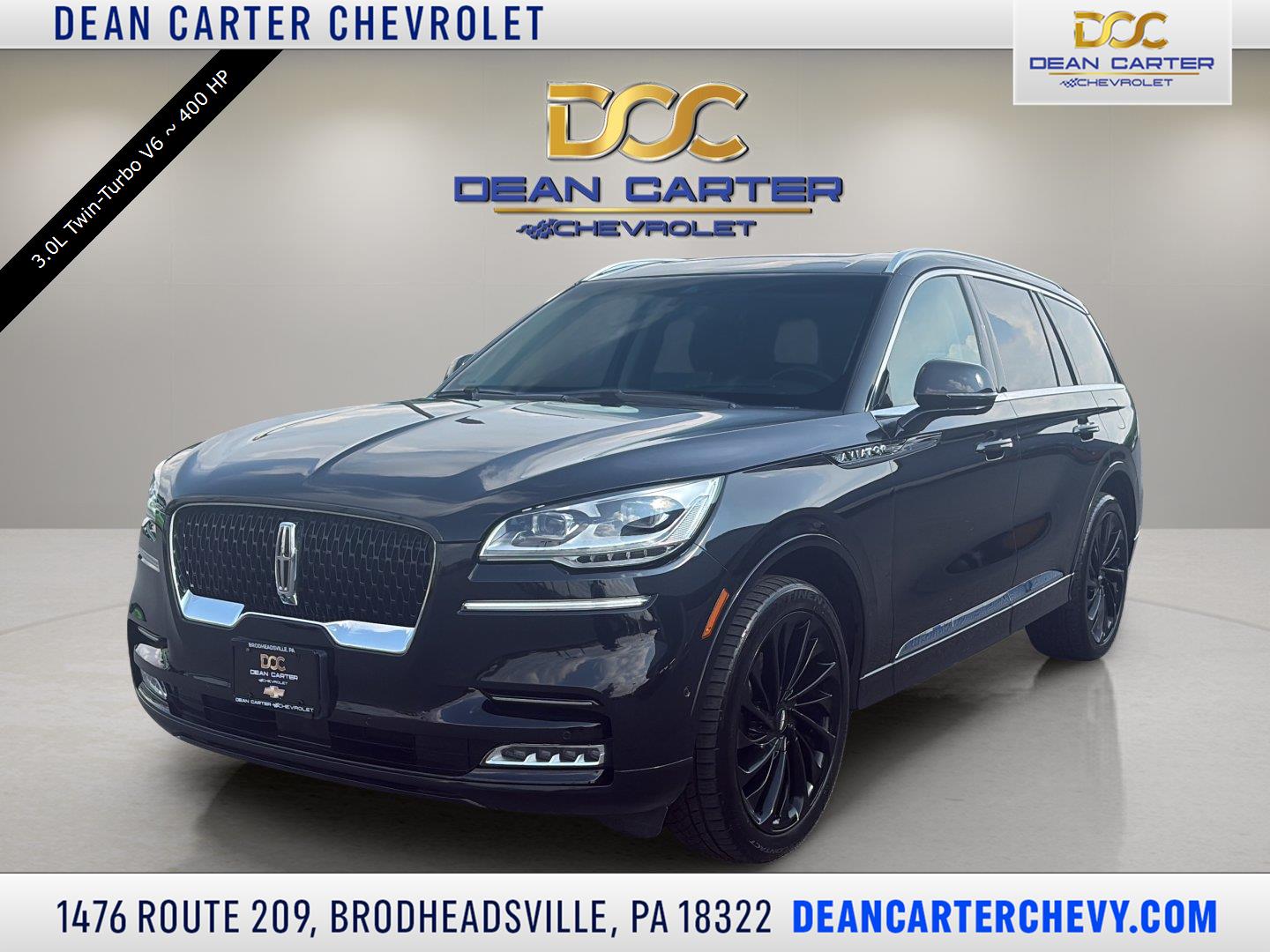 Infinite Black 2021 Lincoln Aviator SUV / Crossover All-Wheel Drive Automatic
