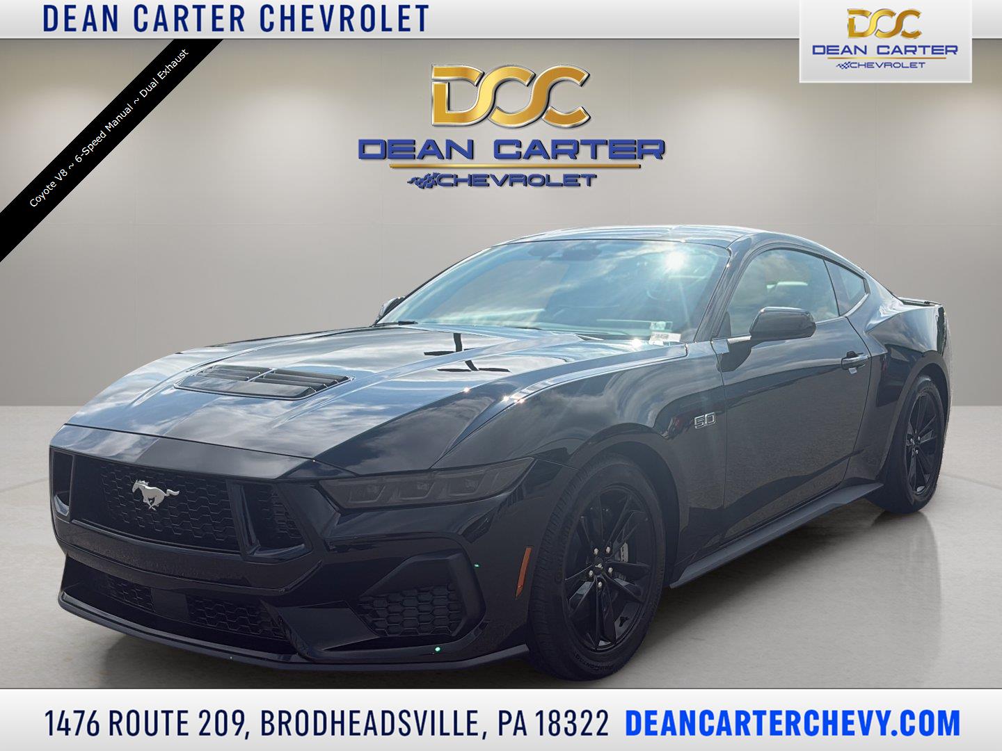 Shadow Black 2026 Ford Mustang Coupe Rear-Wheel Drive 6-Speed Manual