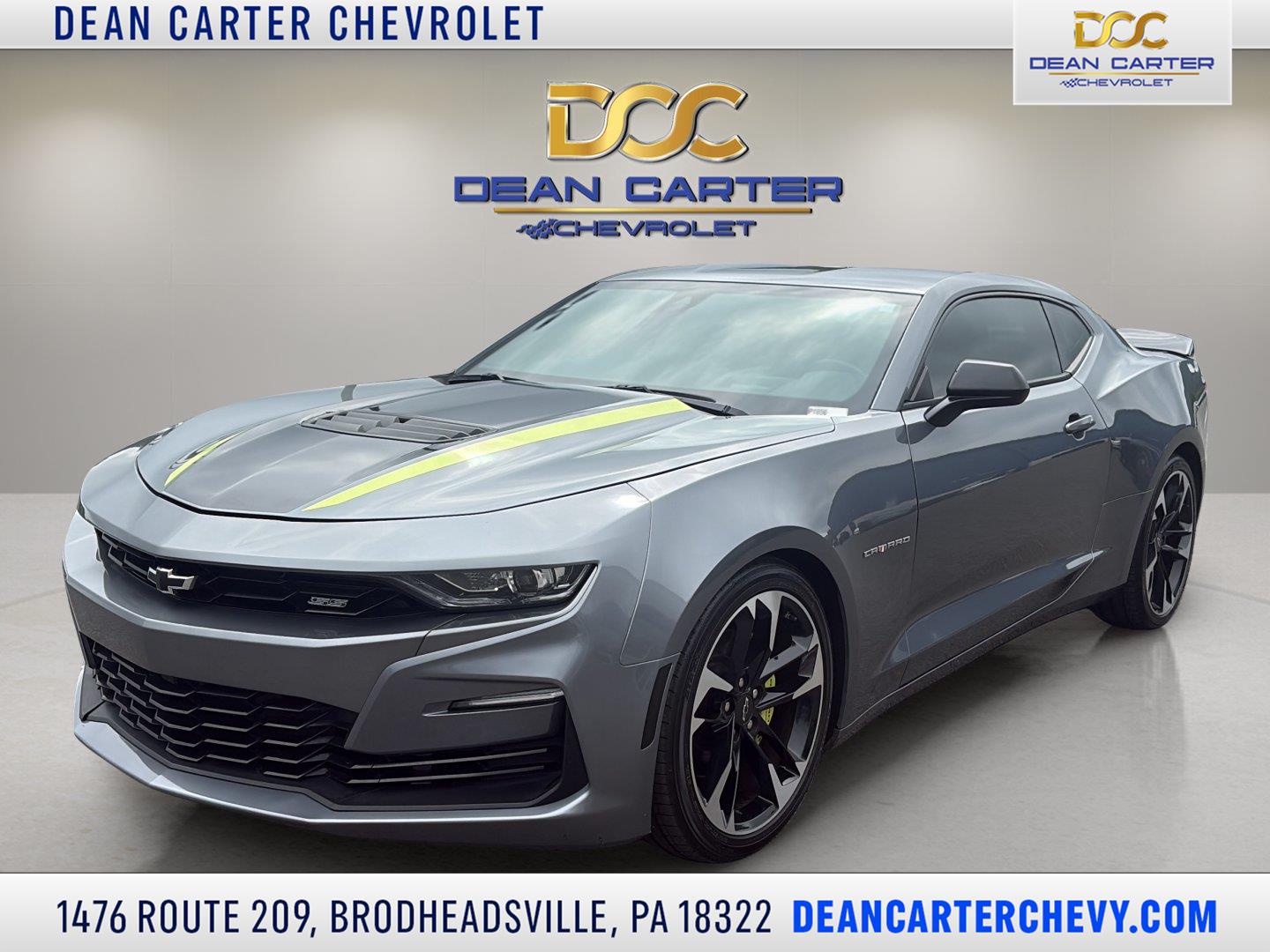 Gray (Satin Steel Metallic) 2020 Chevrolet Camaro Coupe Rear-Wheel Drive Automatic