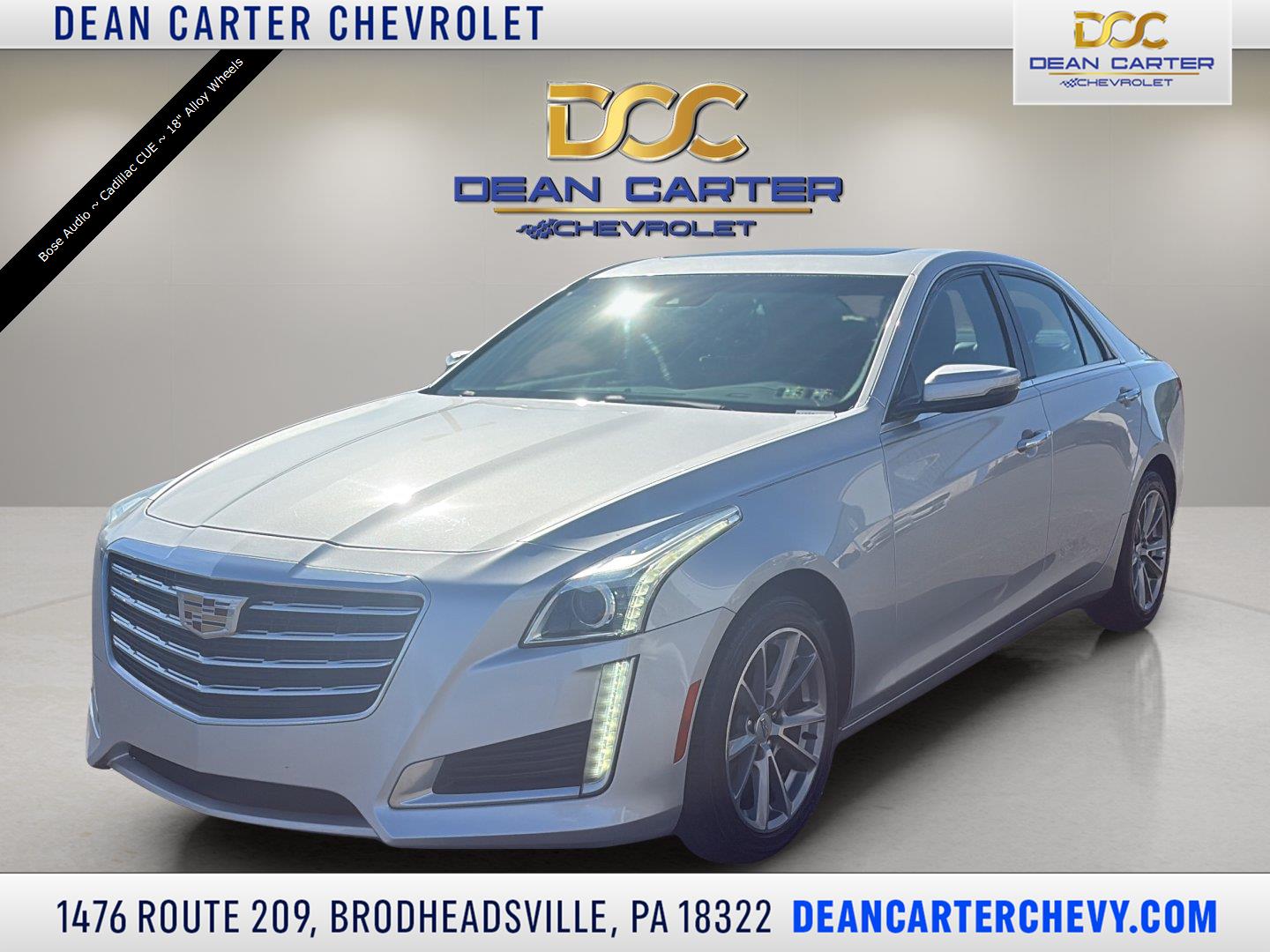Radiant Silver Metallic 2017 Cadillac CTS Sedan All-Wheel Drive 8-Speed Automatic