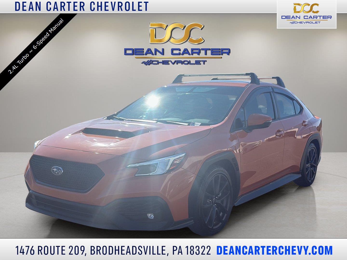 Solar Orange Pearl 2023 Subaru WRX Sedan All-Wheel Drive Manual