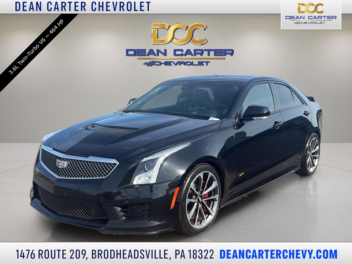 Black Raven 2017 Cadillac ATS-V Sedan Rear-Wheel Drive 6-Speed Manual