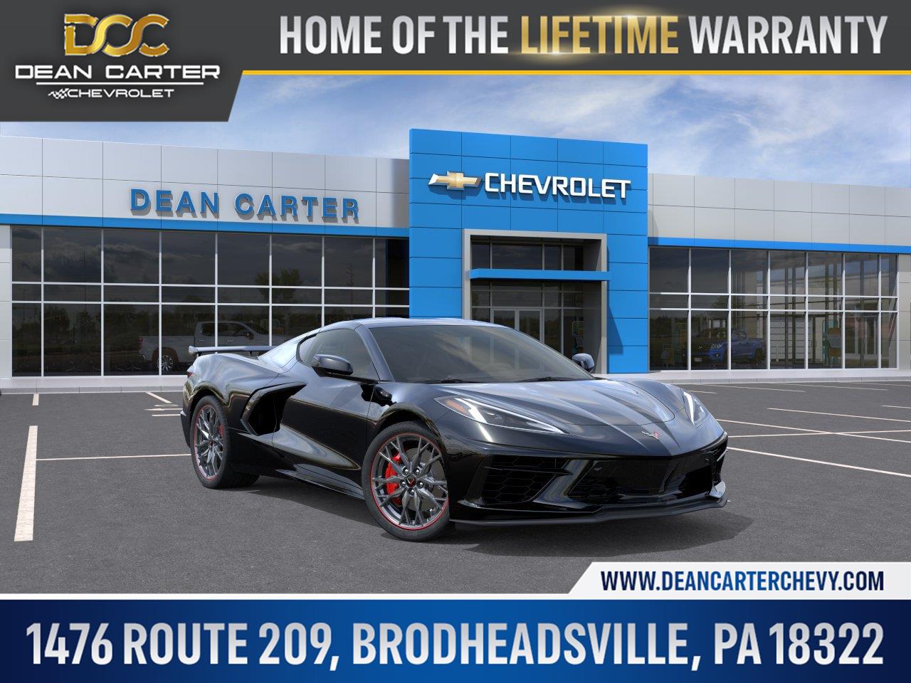 Black 2027 Chevrolet Corvette Coupe Rear-Wheel Drive 8-Speed Dual Clutch