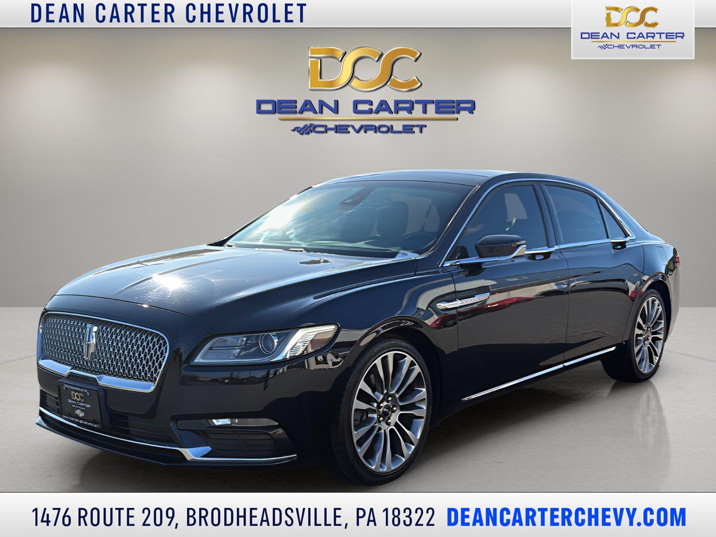 Black Velvet 2017 Lincoln Continental Sedan All-Wheel Drive 6-Speed Automatic