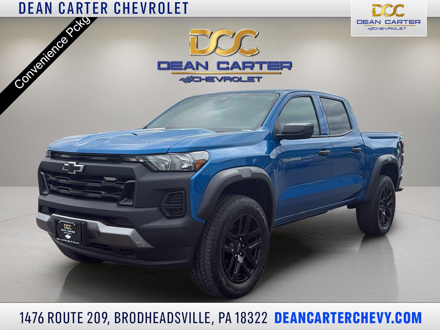 Glacier Blue Metallic 2024 Chevrolet Colorado Pickup Truck Four-Wheel Drive 8-Speed Automatic