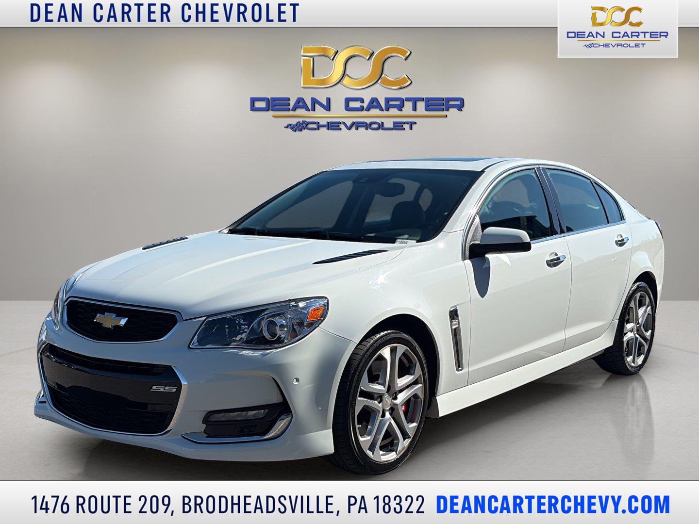 Heron White 2016 Chevrolet SS Sedan Rear-Wheel Drive 6-Speed Automatic