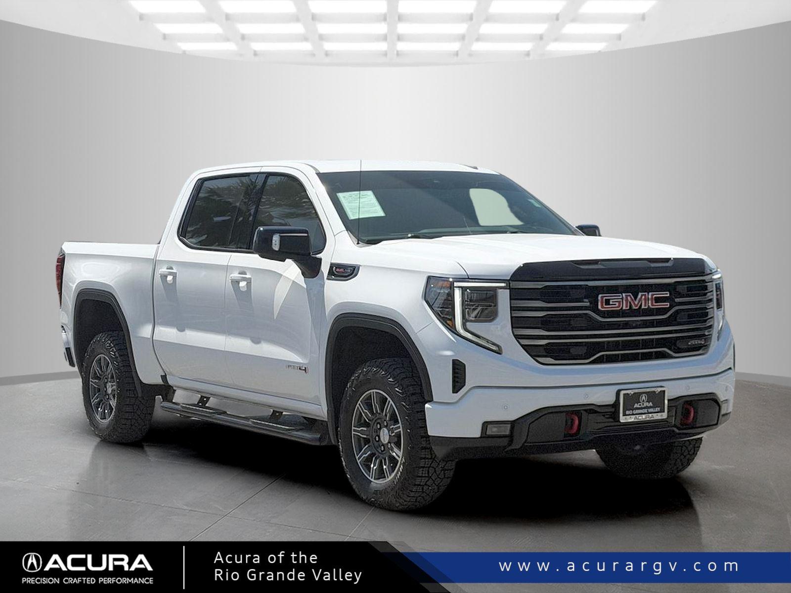 Summit White 2025 GMC Sierra 1500 AT4 Crew Cab 4WD Pickup Truck Four-Wheel Drive Automatic