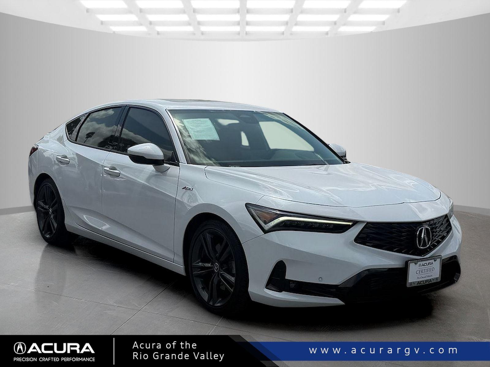 Platinum White Pearl 2025 Acura Integra FWD with Technology and A-SPEC Package Sedan Front-Wheel Drive Continuously Variable Transmission
