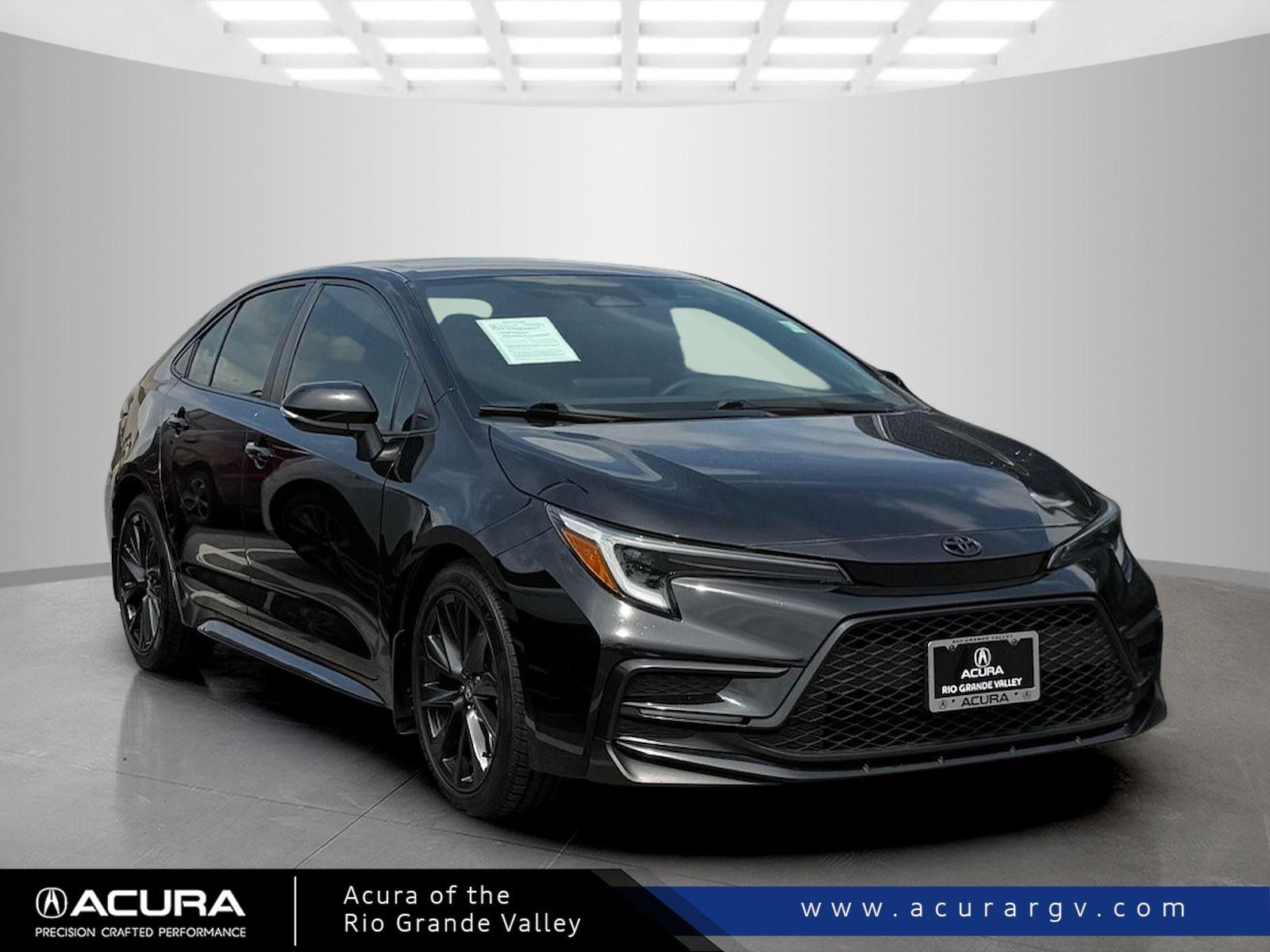 Midnight Black Metallic 2023 Toyota Corolla SE FWD Sedan Front-Wheel Drive Continuously Variable Transmission