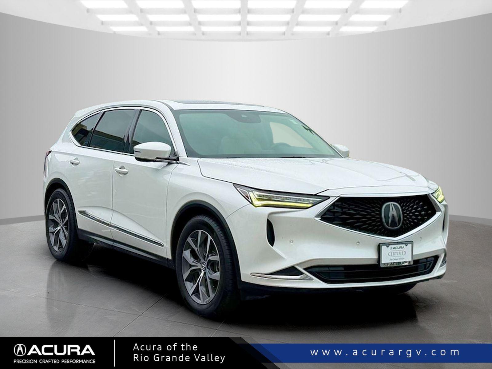 Platinum White Pearl 2022 Acura MDX FWD with Technology Package SUV / Crossover Front-Wheel Drive Automatic
